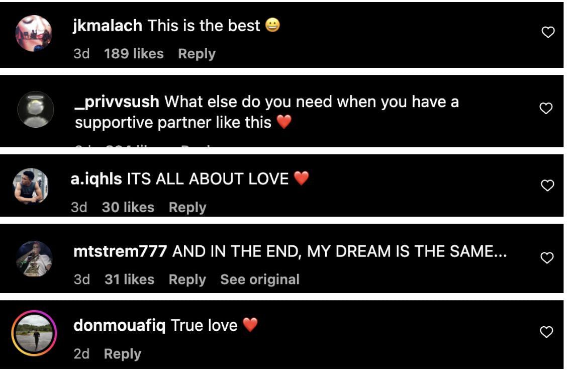 Comments from Instagram